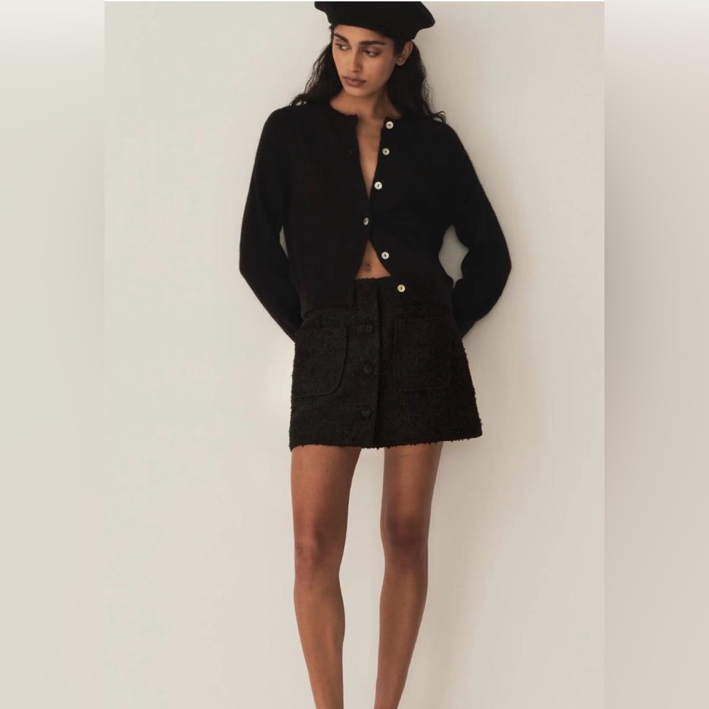 Doen Hierloom Elina Boucle Tweed Skirt